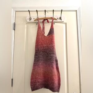 Princely Polly ombré knit halter dress